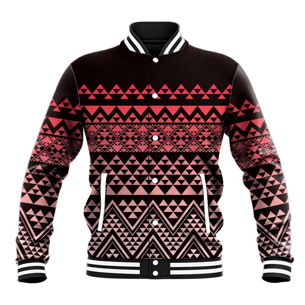 Maori Niho Taniwha Te Wheiao Baseball Jacket Terracotta - Aussie Hoodie
