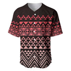 Maori Niho Taniwha Te Wheiao Baseball Jersey Terracotta - Aussie Hoodie