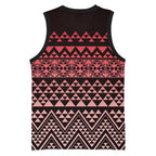 Maori Niho Taniwha Te Wheiao Basketball Jersey Terracotta - Aussie Hoodie