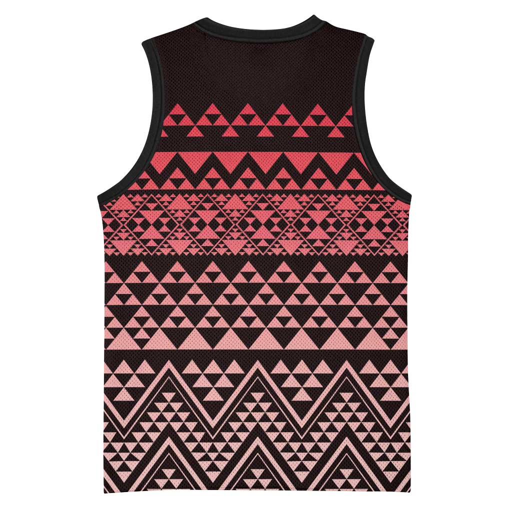 Maori Niho Taniwha Te Wheiao Basketball Jersey Terracotta - Aussie Hoodie