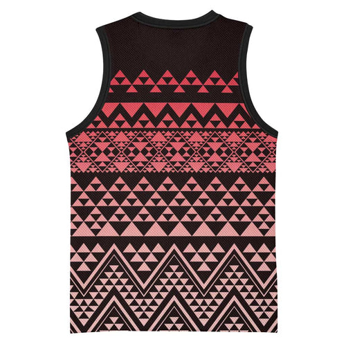 Maori Niho Taniwha Te Wheiao Basketball Jersey Terracotta - Aussie Hoodie