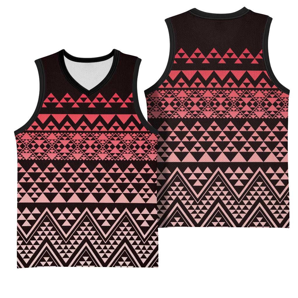 Maori Niho Taniwha Te Wheiao Basketball Jersey Terracotta - Aussie Hoodie
