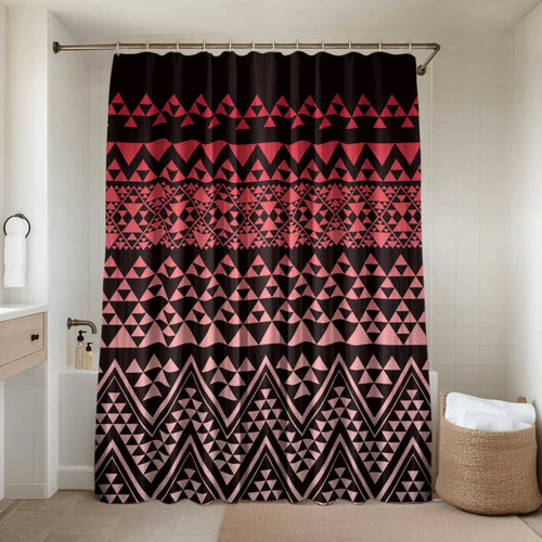 Maori Niho Taniwha Te Wheiao Bathroom Set Terracotta - Aussie Hoodie