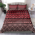 Maori Niho Taniwha Te Wheiao Bedding Set Terracotta - Aussie Hoodie