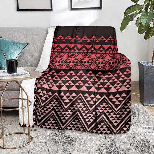Maori Niho Taniwha Te Wheiao Blanket Terracotta - Aussie Hoodie