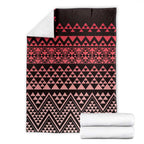 Maori Niho Taniwha Te Wheiao Blanket Terracotta - Aussie Hoodie