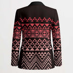 Maori Niho Taniwha Te Wheiao Blazer Terracotta - Aussie Hoodie