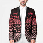 Maori Niho Taniwha Te Wheiao Blazer Terracotta - Aussie Hoodie