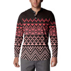 Maori Niho Taniwha Te Wheiao Button Sweatshirt Terracotta - Aussie Hoodie