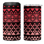 Maori Niho Taniwha Te Wheiao 4 in 1 Can Cooler Tumbler Terracotta - Aussie Hoodie