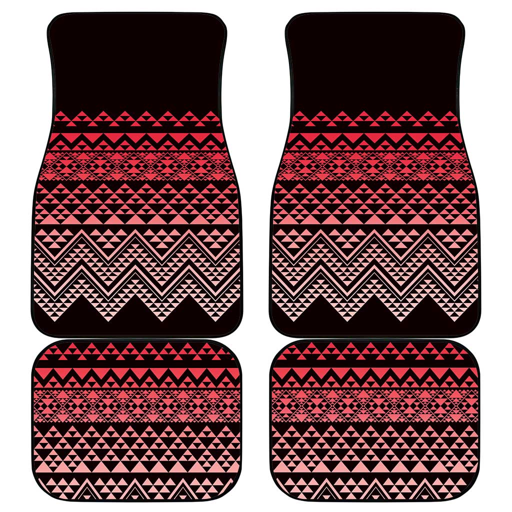 Maori Niho Taniwha Te Wheiao Car Mats Terracotta - Aussie Hoodie