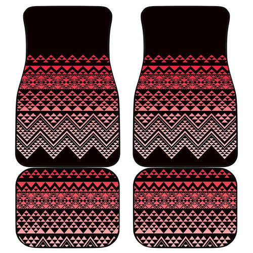 Maori Niho Taniwha Te Wheiao Car Mats Terracotta - Aussie Hoodie