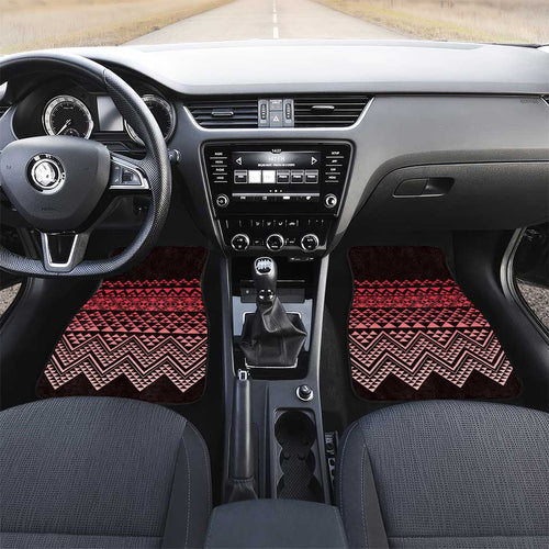 Maori Niho Taniwha Te Wheiao Car Mats Terracotta - Aussie Hoodie