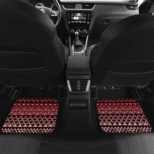 Maori Niho Taniwha Te Wheiao Car Mats Terracotta - Aussie Hoodie