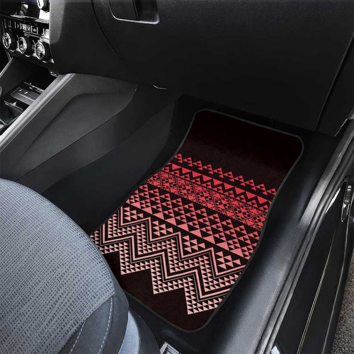Maori Niho Taniwha Te Wheiao Car Mats Terracotta - Aussie Hoodie