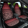 Maori Niho Taniwha Te Wheiao Car Seat Cover Terracotta - Aussie Hoodie