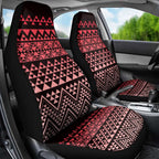 Maori Niho Taniwha Te Wheiao Car Seat Cover Terracotta - Aussie Hoodie