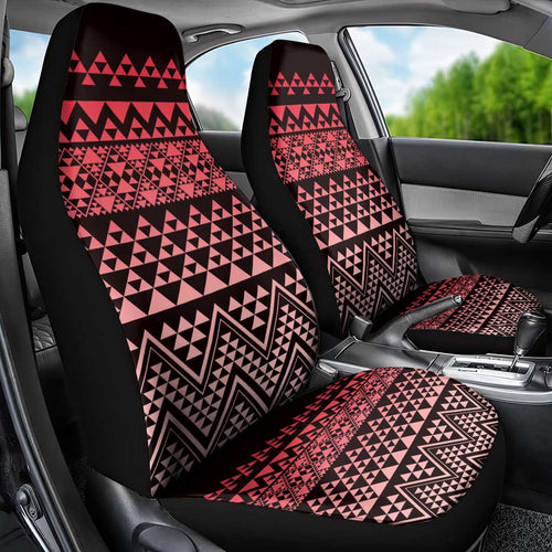 Maori Niho Taniwha Te Wheiao Car Seat Cover Terracotta - Aussie Hoodie