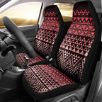 Maori Niho Taniwha Te Wheiao Car Seat Cover Terracotta - Aussie Hoodie