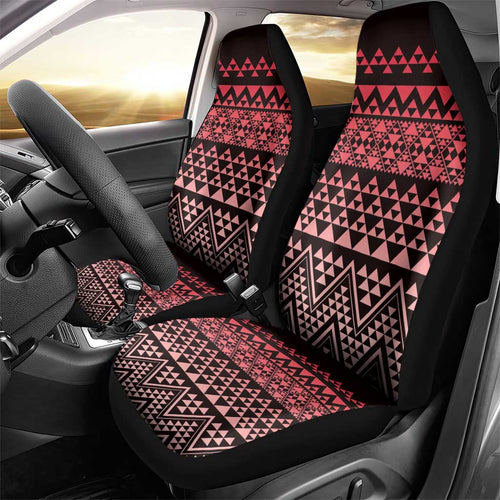 Maori Niho Taniwha Te Wheiao Car Seat Cover Terracotta - Aussie Hoodie