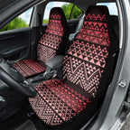 Maori Niho Taniwha Te Wheiao Car Seat Cover Terracotta - Aussie Hoodie