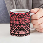Maori Niho Taniwha Te Wheiao Ceramic Mug Terracotta - Aussie Hoodie