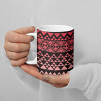Maori Niho Taniwha Te Wheiao Ceramic Mug Terracotta - Aussie Hoodie
