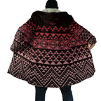 Maori Niho Taniwha Te Wheiao Cloak Terracotta - Aussie Hoodie