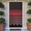 Maori Niho Taniwha Te Wheiao Door Cover Terracotta - Aussie Hoodie