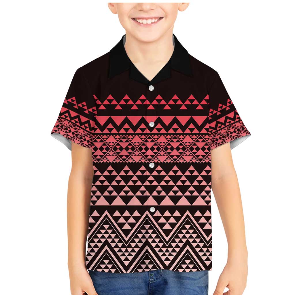Maori Niho Taniwha Te Wheiao Family Matching Mermaid Dress and Hawaiian Shirt Terracotta - Aussie Hoodie