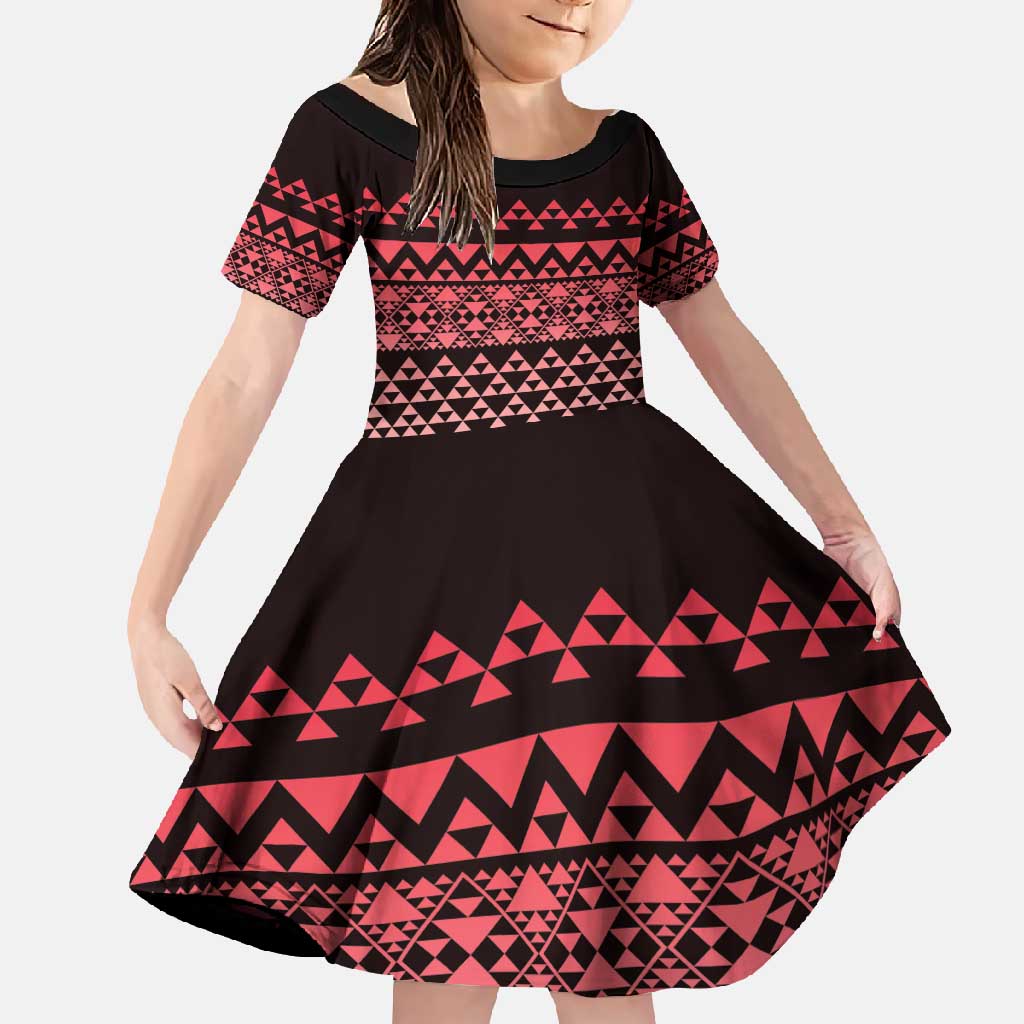 Maori Niho Taniwha Te Wheiao Family Matching Off Shoulder Maxi Dress and Hawaiian Shirt Terracotta - Aussie Hoodie