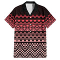 Maori Niho Taniwha Te Wheiao Family Matching Off Shoulder Maxi Dress and Hawaiian Shirt Terracotta - Aussie Hoodie