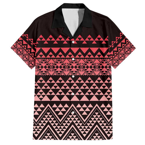 Maori Niho Taniwha Te Wheiao Family Matching Off Shoulder Maxi Dress and Hawaiian Shirt Terracotta - Aussie Hoodie