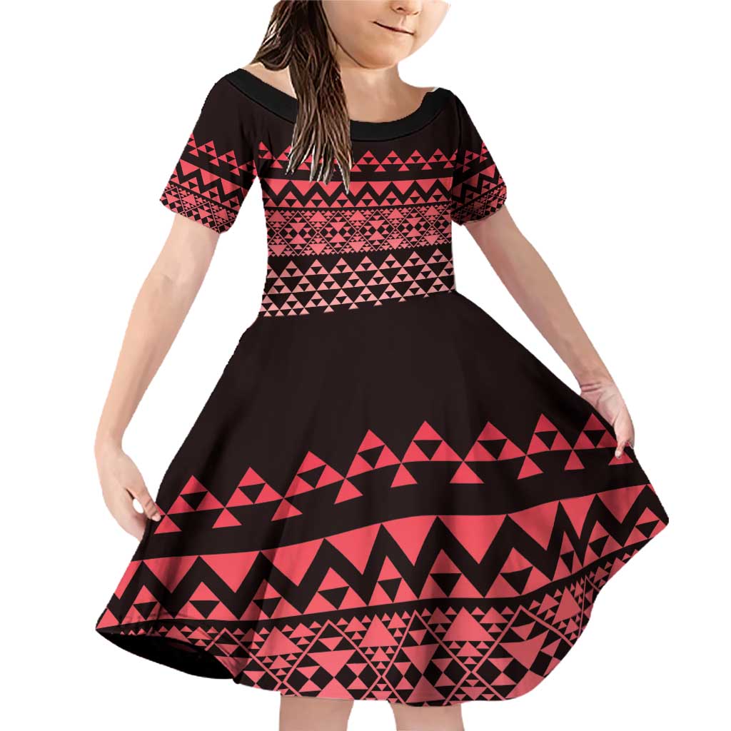 Maori Niho Taniwha Te Wheiao Family Matching Off Shoulder Short Dress and Hawaiian Shirt Terracotta - Aussie Hoodie