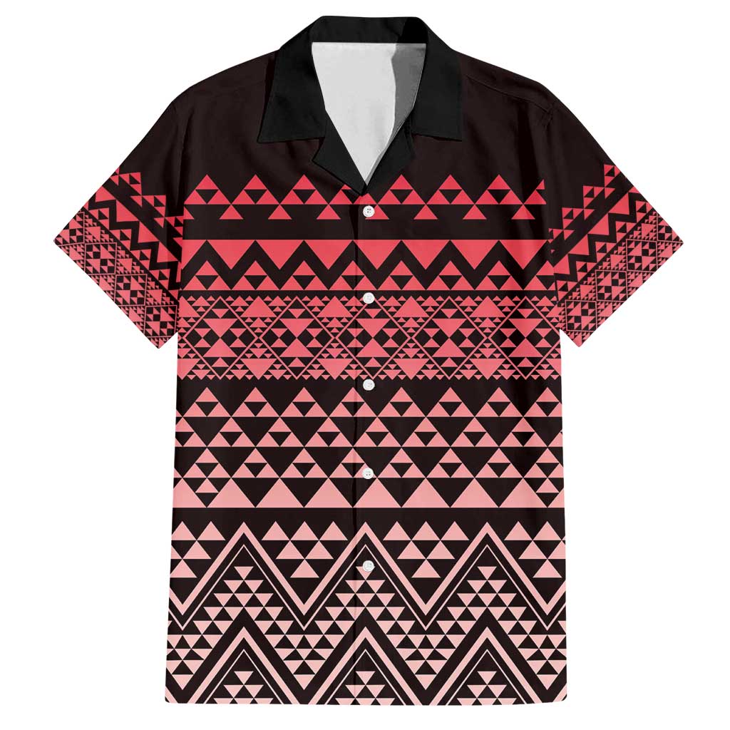 Maori Niho Taniwha Te Wheiao Family Matching Off Shoulder Short Dress and Hawaiian Shirt Terracotta - Aussie Hoodie