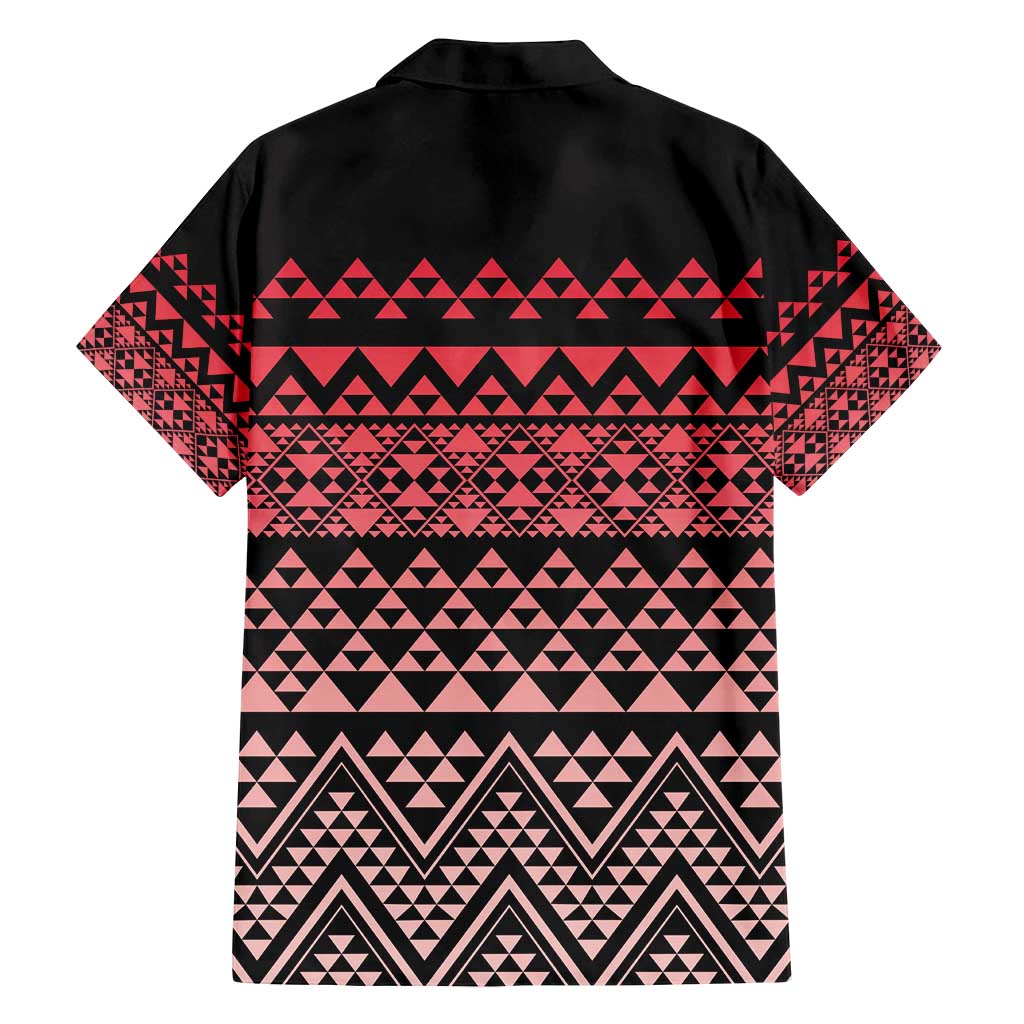 Maori Niho Taniwha Te Wheiao Family Matching Off Shoulder Short Dress and Hawaiian Shirt Terracotta - Aussie Hoodie