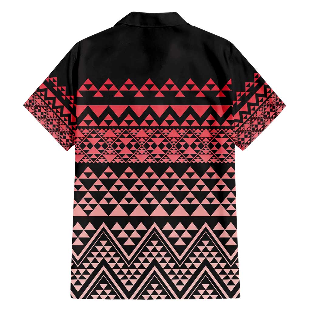 Maori Niho Taniwha Te Wheiao Family Matching Short Sleeve Bodycon Dress and Hawaiian Shirt Terracotta - Aussie Hoodie