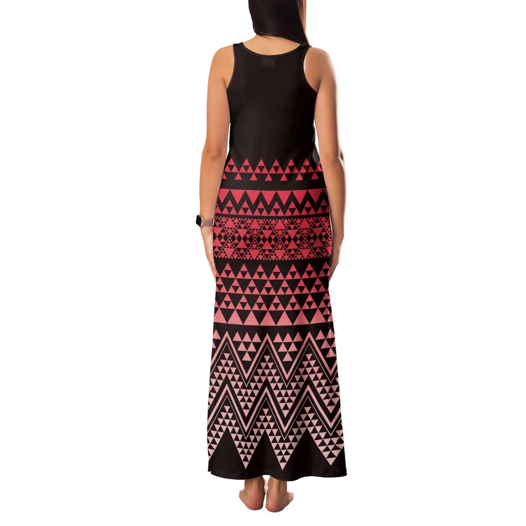 Maori Niho Taniwha Te Wheiao Family Matching Tank Maxi Dress and Hawaiian Shirt Terracotta - Aussie Hoodie