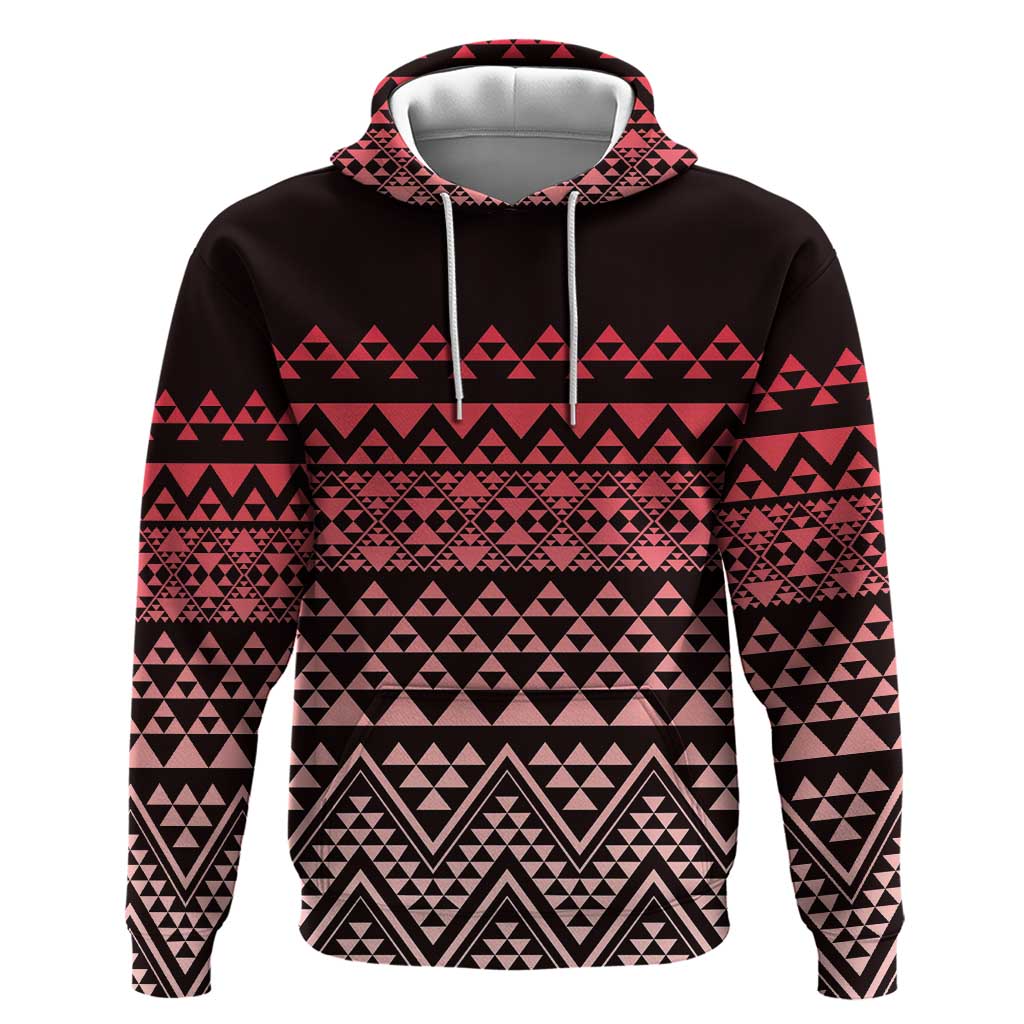 Maori Niho Taniwha Te Wheiao Hoodie Terracotta - Aussie Hoodie
