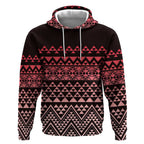 Maori Niho Taniwha Te Wheiao Hoodie Terracotta - Aussie Hoodie