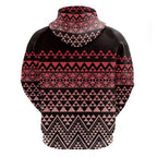 Maori Niho Taniwha Te Wheiao Hoodie Terracotta - Aussie Hoodie