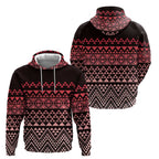 Maori Niho Taniwha Te Wheiao Hoodie Terracotta - Aussie Hoodie