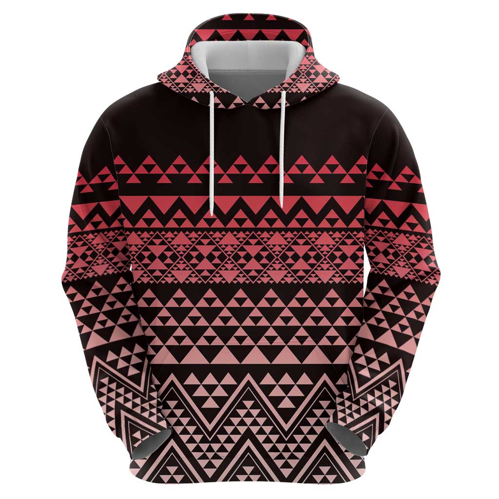 Maori Niho Taniwha Te Wheiao Hoodie Terracotta - Aussie Hoodie
