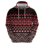 Maori Niho Taniwha Te Wheiao Hoodie Terracotta - Aussie Hoodie
