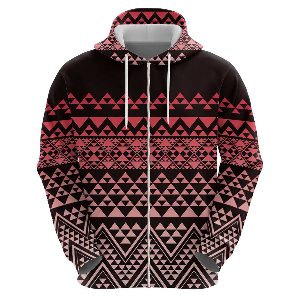 Maori Niho Taniwha Te Wheiao Hoodie Terracotta - Aussie Hoodie