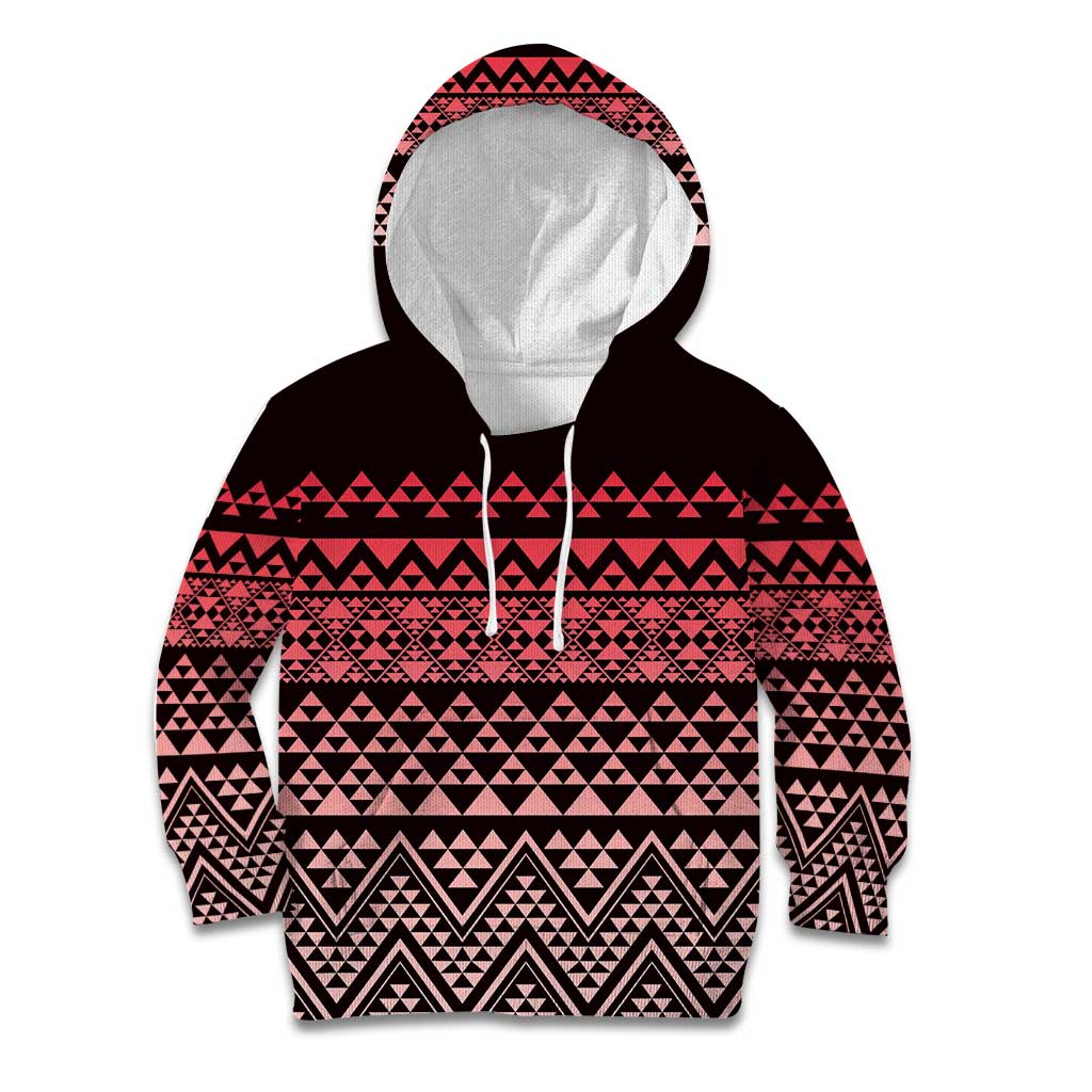 Maori Niho Taniwha Te Wheiao Kid Hoodie Terracotta - Aussie Hoodie