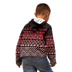 Maori Niho Taniwha Te Wheiao Kid Hoodie Terracotta - Aussie Hoodie