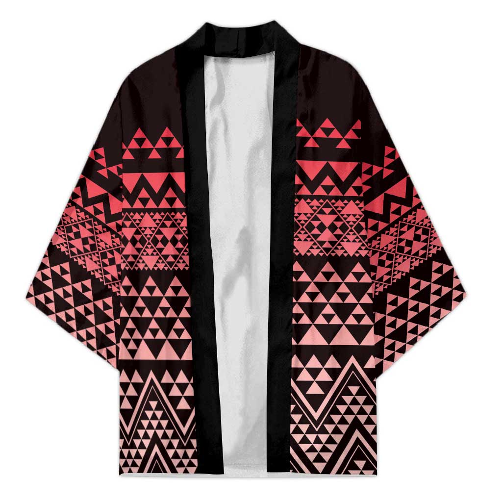 Maori Niho Taniwha Te Wheiao Kimono Terracotta - Aussie Hoodie