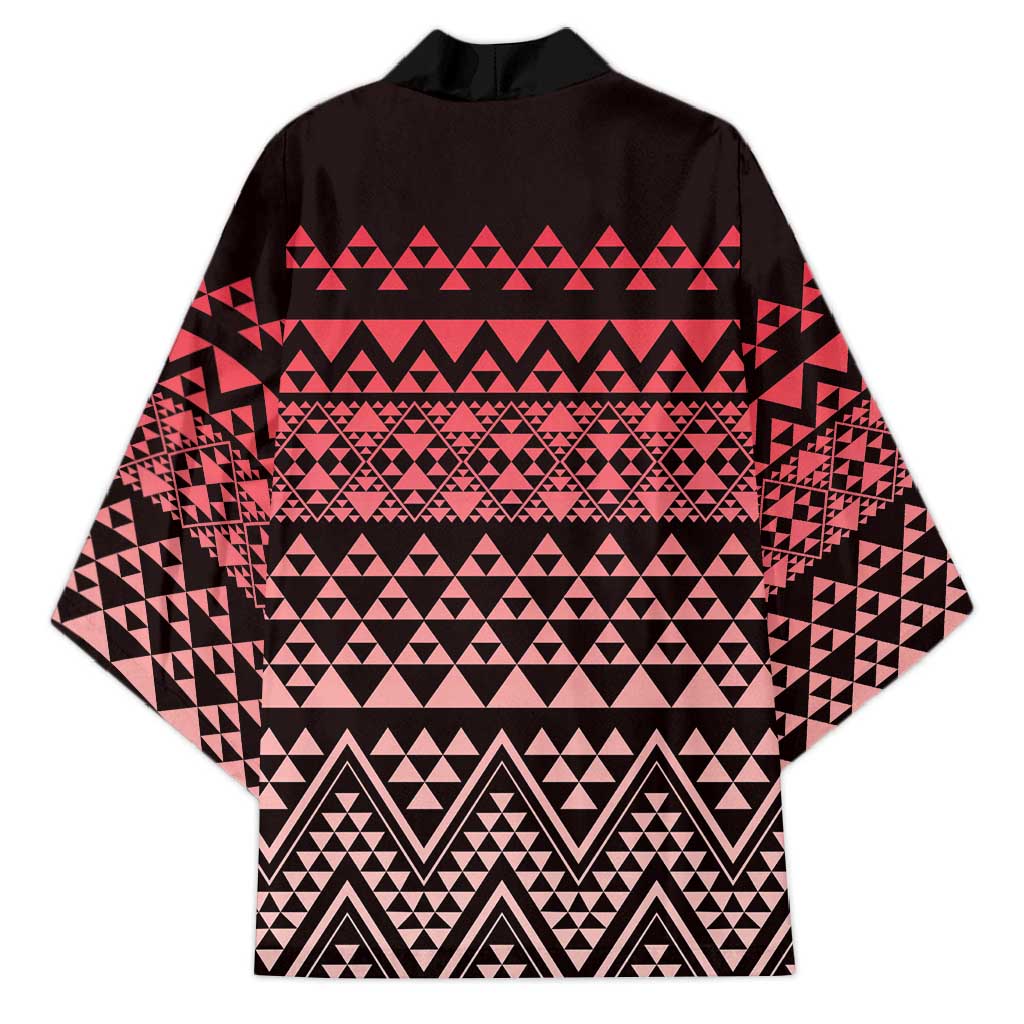 Maori Niho Taniwha Te Wheiao Kimono Terracotta - Aussie Hoodie
