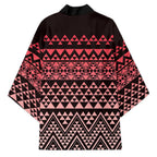 Maori Niho Taniwha Te Wheiao Kimono Terracotta - Aussie Hoodie